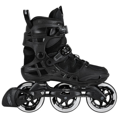 Powerslide Phuzion Argon Black 100 fitness inline skates with TRINITY mounting and 100mm wheels