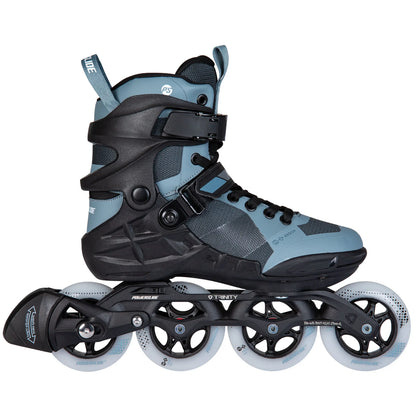 Powerslide Phuzion Argon Grey 90 fitness inline skates with TRINITY X mount and 90 mm wheels