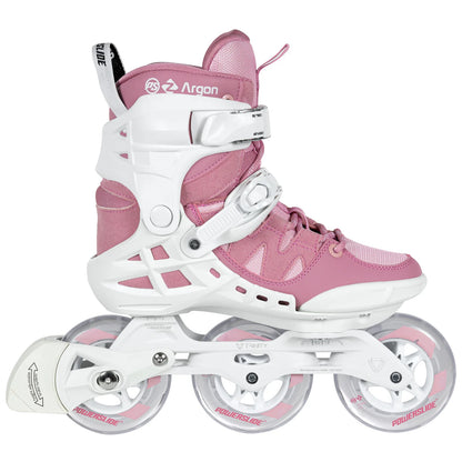 Powerslide Phuzion Argon Rose 100 fitness inline skates with TRINITY 3-point mounting and 100 mm wheels