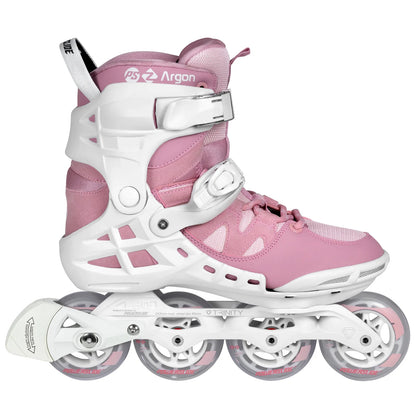 Powerslide Phuzion Argon Rose 80 fitness inline skates with TRINITY X frame and memory liner
