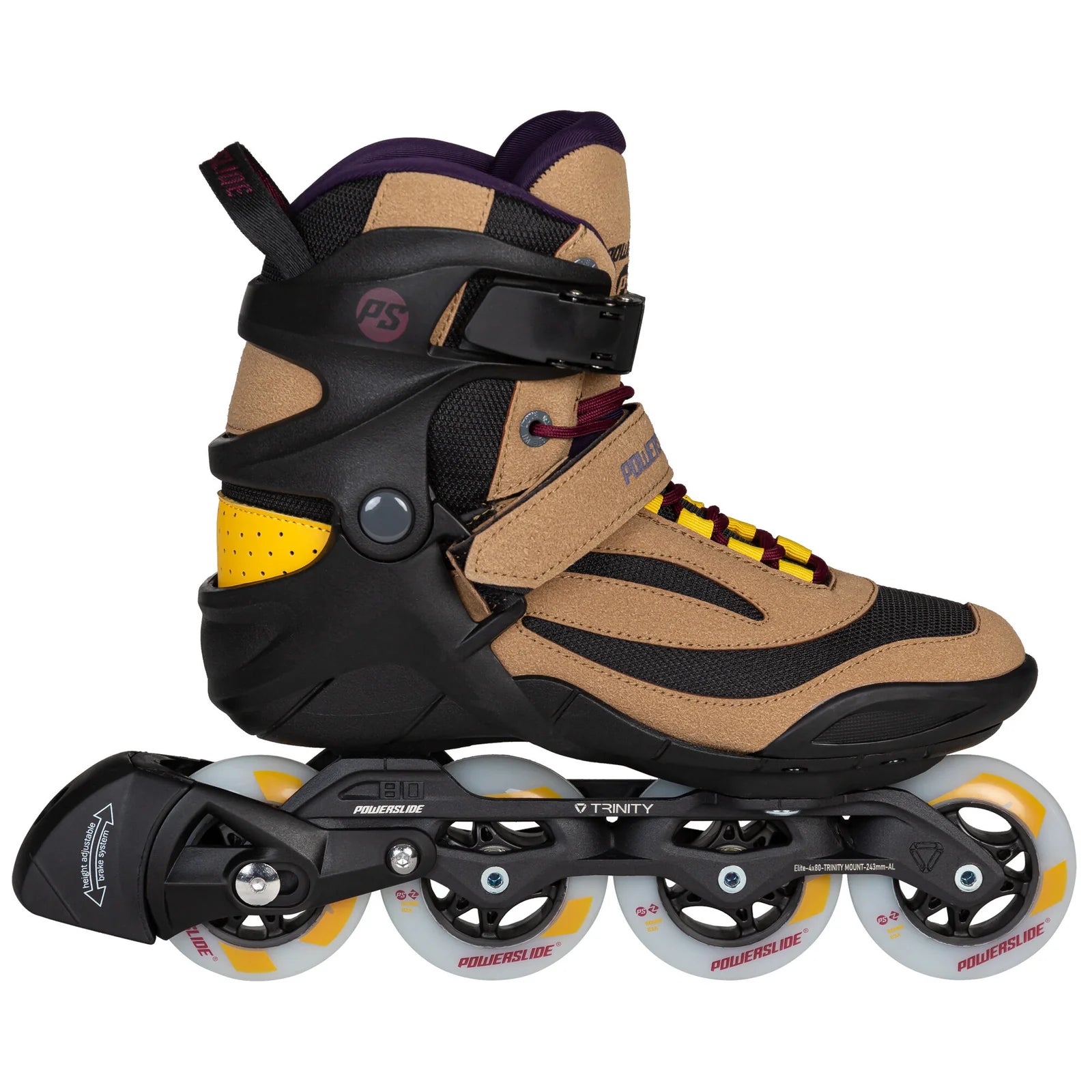 Powerslide Phuzion Radon Umber 80 fitness inline skates for comfort and workout performance
