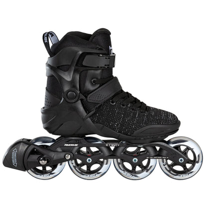 Powerslide Phuzion Xenon Black 90 fitness inline skates with TRINITY mount and 90 mm wheels