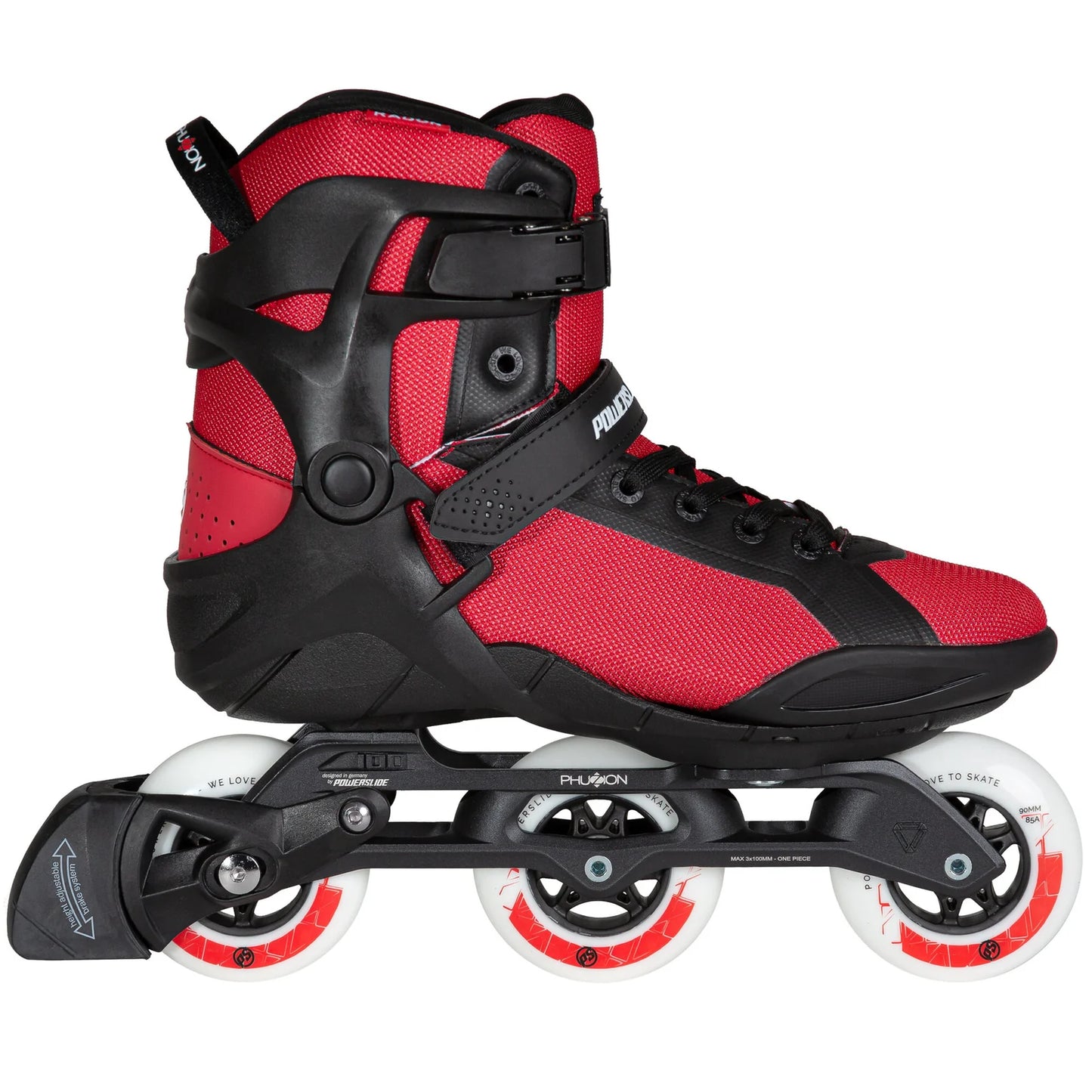Powerslide Phuzion Radon 3x90 men fitness inline skates with TRINITY X frame and 90 mm wheels