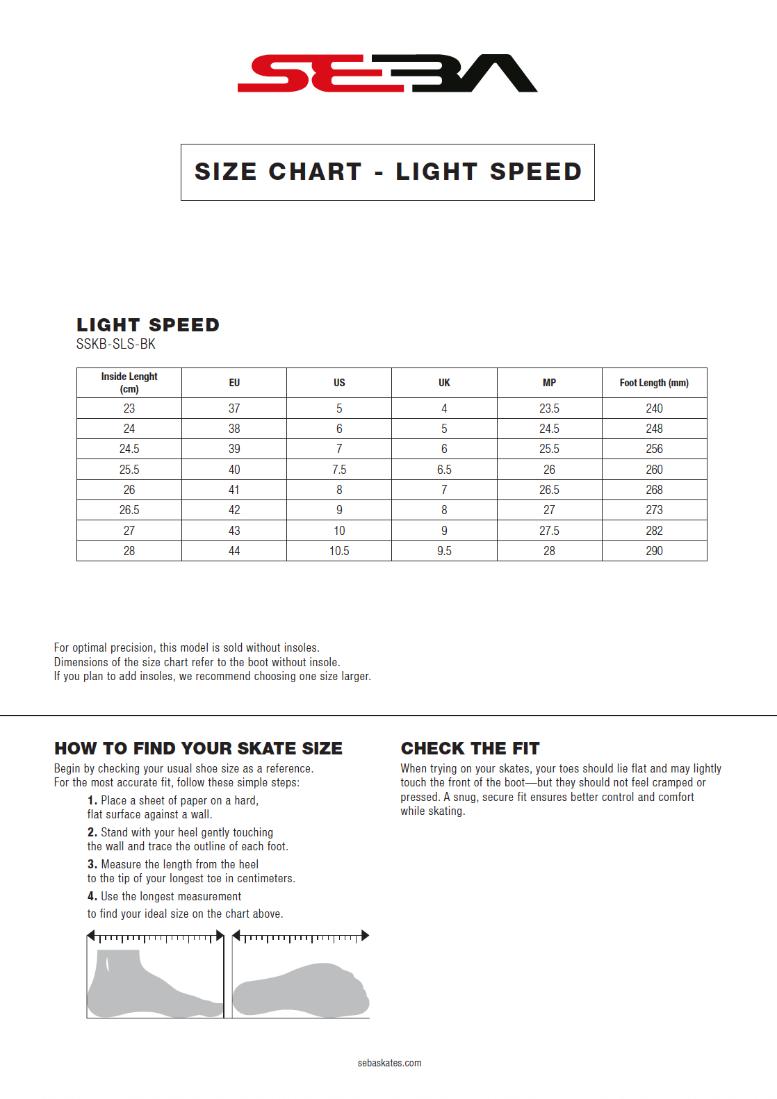 Seba - Light Speed Black Boot