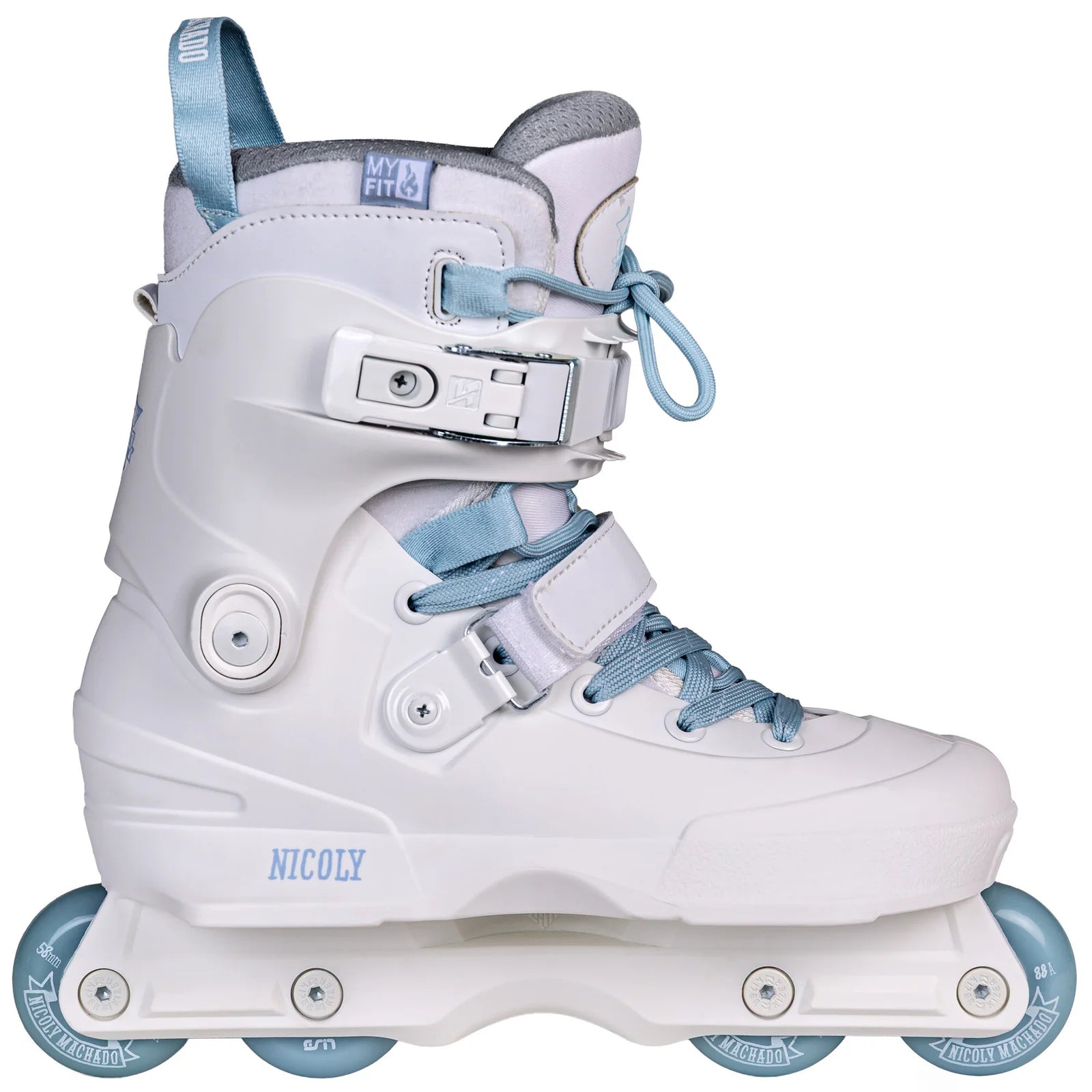 USD Aeon 60 Nicoly Pro aggressive inline skates with unibody frame and MYFIT Prime liner